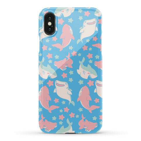 Happy Shark Pattern Phone Case